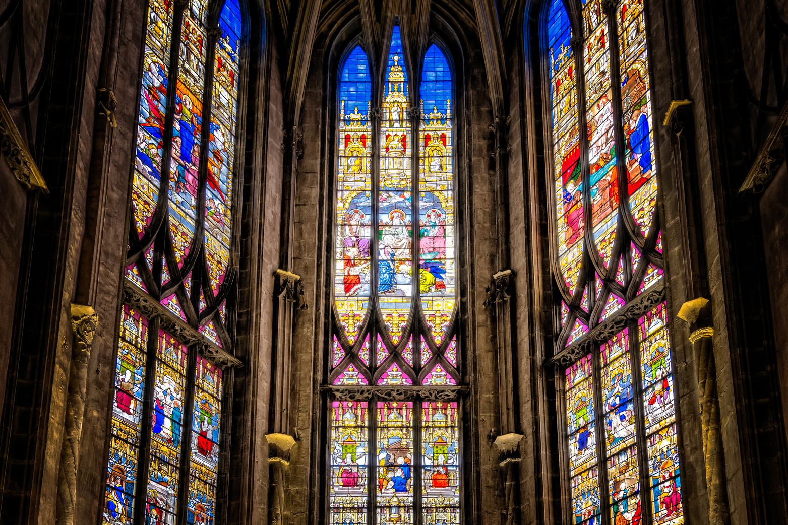 Stained Glass Windows in the Church